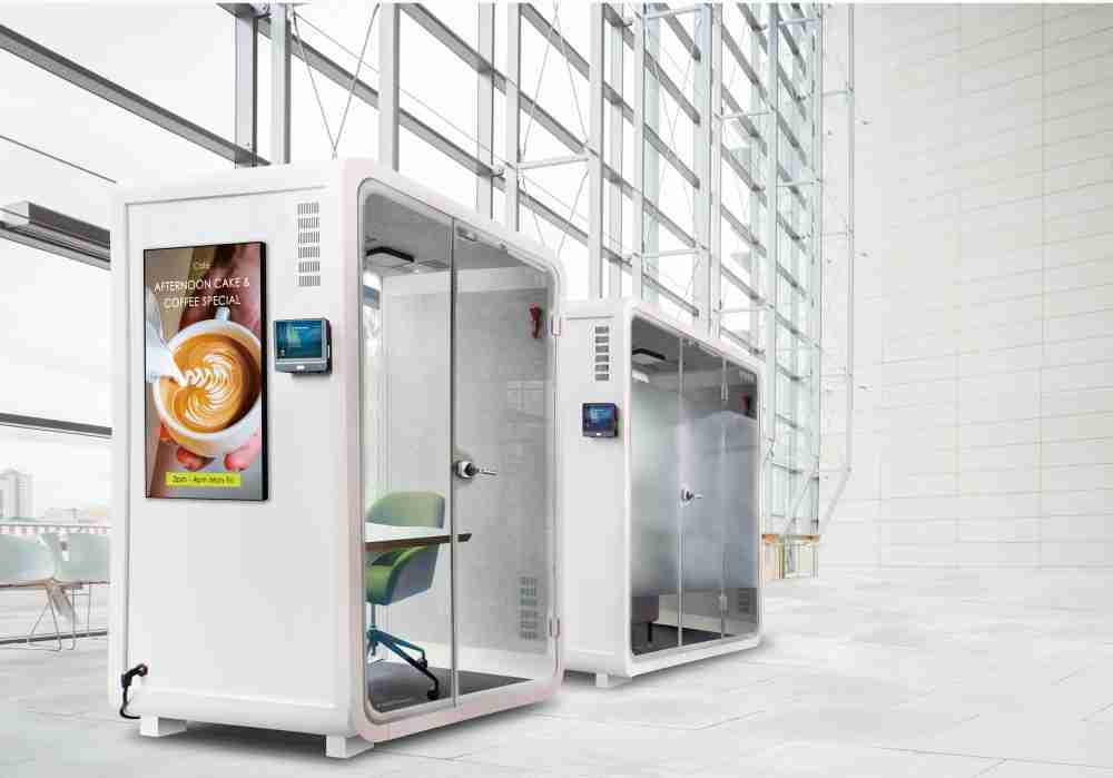 z6mg·人生就是博子公司达擎之智慧行动办公舱，，，采用PDLC智能调光玻璃设计，，透过通电与断电的电流切换，，，，呈现透明与雾面效果，，，，具节能降耗特性并兼顾隐私，，确保信息安全